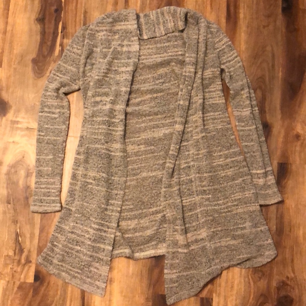 Long Beige Cardigan